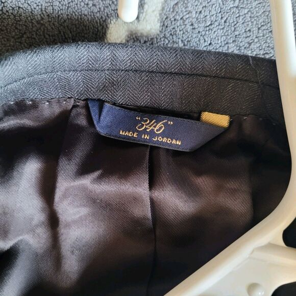 Brooks Brothers 346 Mens Wool Blend Blazer 38S Gray 2 Button Sport Coat Jacket - Picture 3 of 11